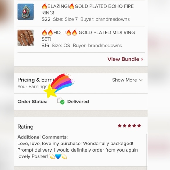 🔥LAST!🔥90s INSPIRED GOLD PLATED VEGA RING! - Picture 7 of 8